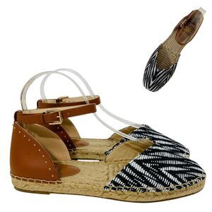 Vince Camuto Women's‎ Size 9 (M) VC-Arcketta Espadrille Flat Ankle Strap Sandals